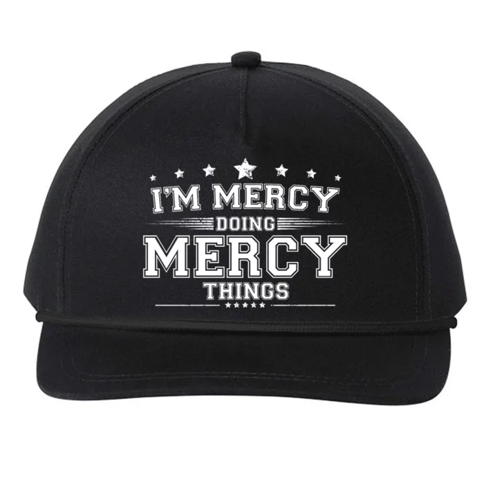 Im Mercy Doing Mercy Things Snapback Five-Panel Rope Hat