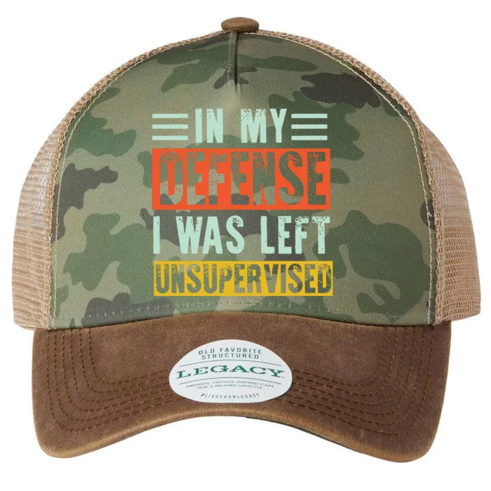 In My Defense I Was Left Unsupervised Legacy Tie Dye Trucker Hat