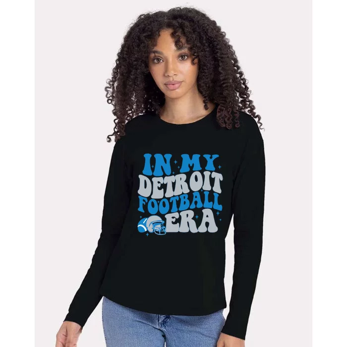 In My Detroit Football Era Womens Cotton Relaxed Long Sleeve T-Shirt