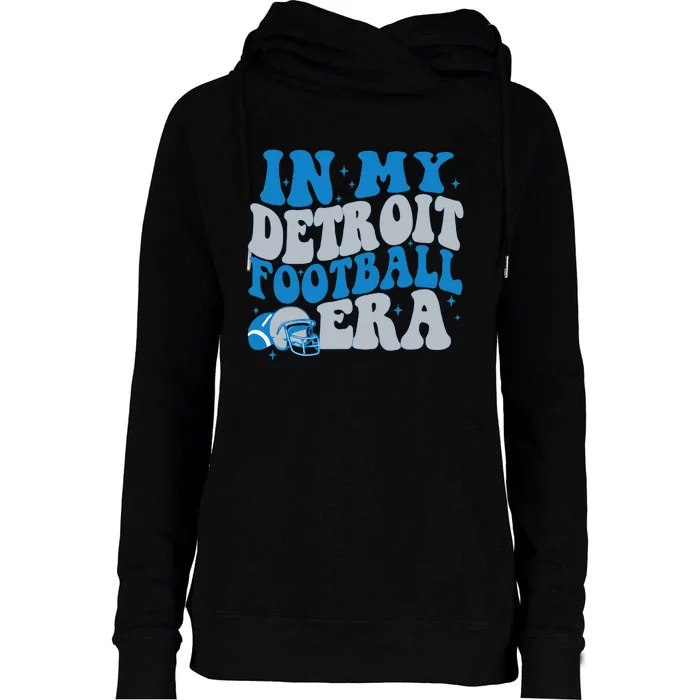 In My Detroit Football Era Womens Funnel Neck Pullover Hood