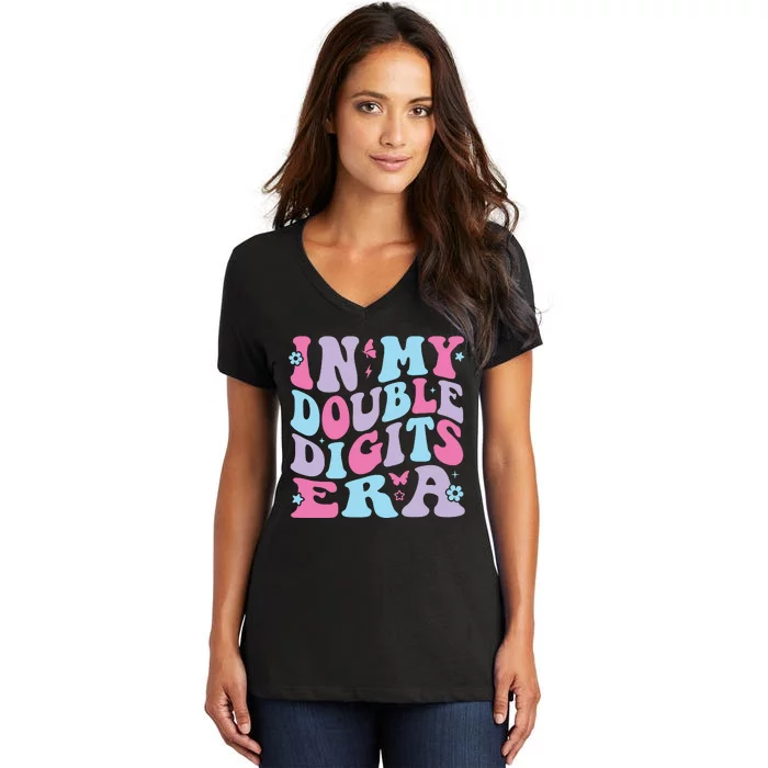 In My Double Digits Era Women's V-Neck T-Shirt