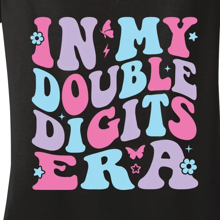 In My Double Digits Era Women's V-Neck T-Shirt