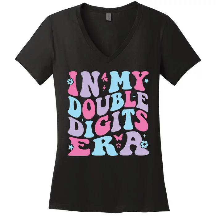 In My Double Digits Era Women's V-Neck T-Shirt