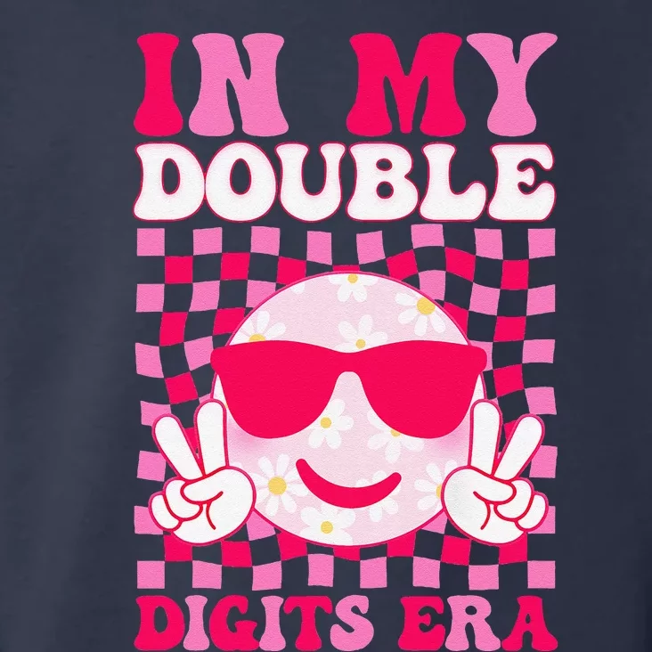 In My Double Digits Era Smile 10 Year Old 10th Birthday Girl Toddler Hoodie