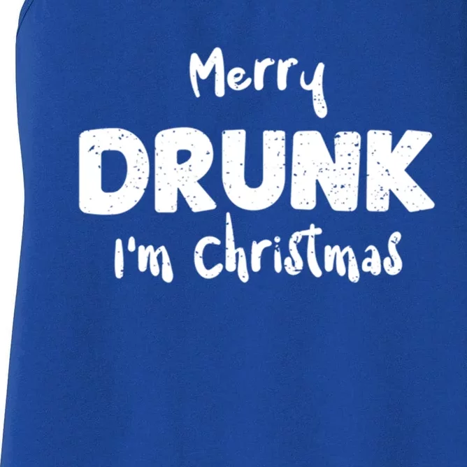 Ing: Merry Drunk IM Christmas Ugly Christmas Meaningful Gift Women's Racerback Tank