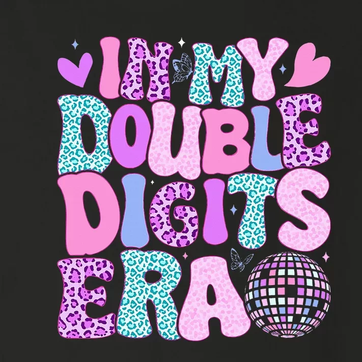 In My Double Digits Era Retro 10 Year Old 10th Birthday Toddler Long Sleeve Shirt