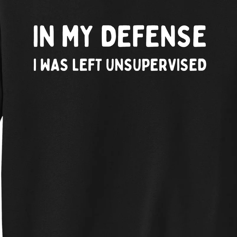 In My Defense I Was Left Unsupervised Sweatshirt