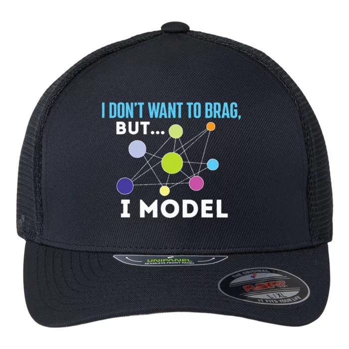 I Model Data Science Statistics Data Analyst Data Modeling Flexfit Unipanel Trucker Cap