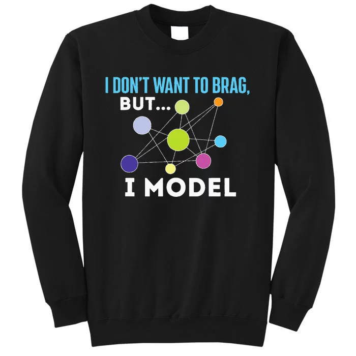 I Model Data Science Statistics Data Analyst Data Modeling Sweatshirt