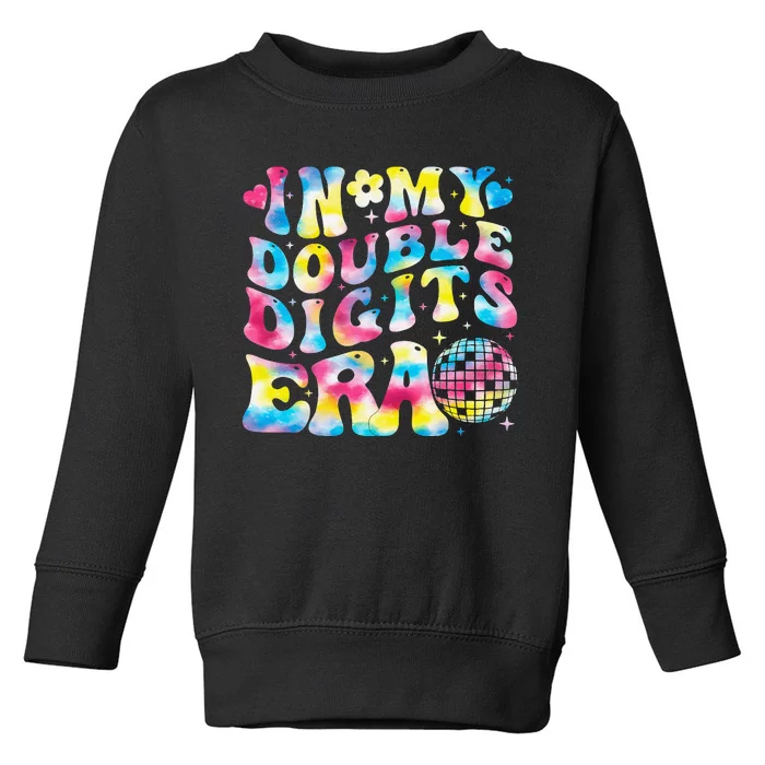 In My Double Digits Era 10th Birthday Party 10 Year Old Toddler Sweatshirt