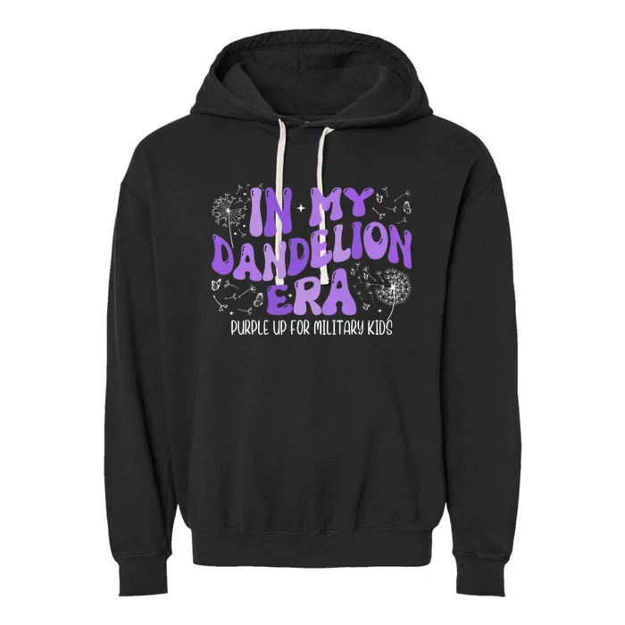 In My Dandelion Era Purple Up For Military Garment-Dyed Fleece Hoodie