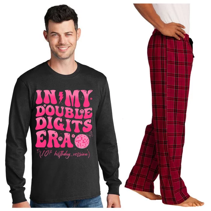 In My Double Digits Era 10th Birthday Girl 10 Year Old Long Sleeve Pajama Set