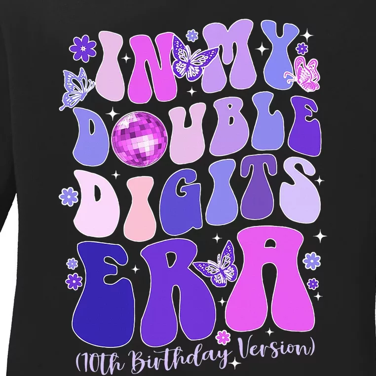 In My Double Digits Era 10th Birthday Ladies Long Sleeve Shirt