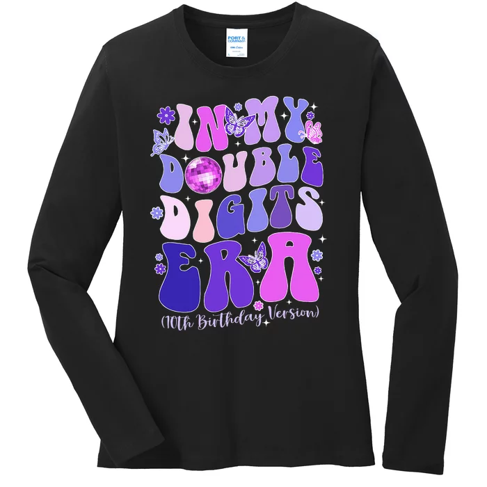 In My Double Digits Era 10th Birthday Ladies Long Sleeve Shirt