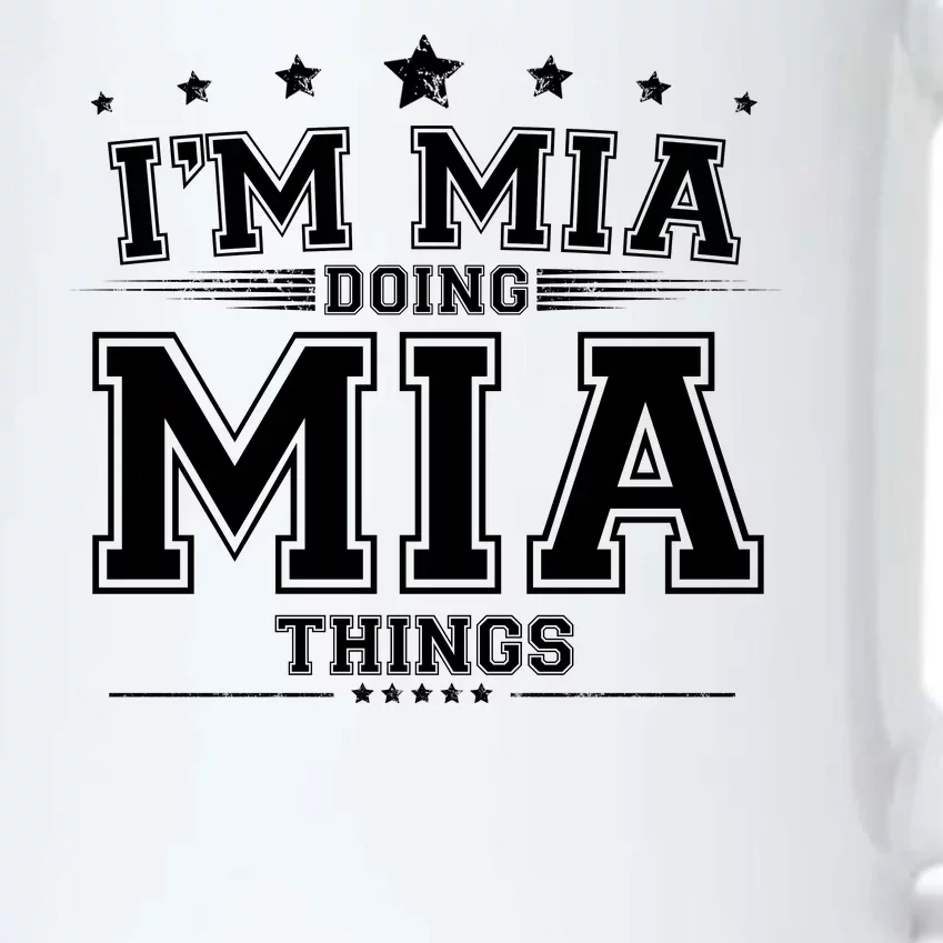 Im Mia Doing Mia Things Black Color Changing Mug