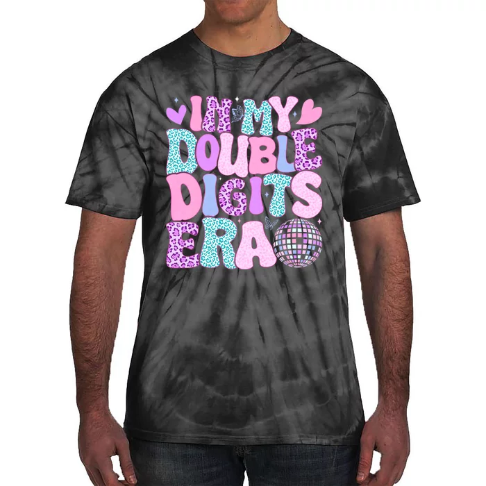 In My Double Digits Era Retro 10 Year Old 10th Birthday Girl Tie-Dye T-Shirt