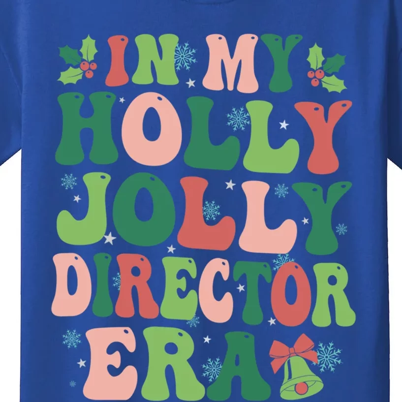 In My Director Era Christmas Party Season Pjm Occupation Gift Kids T-Shirt