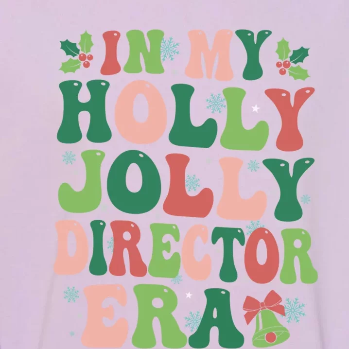 In My Director Era Christmas Party Season Pjm Occupation Gift Garment-Dyed Sweatshirt