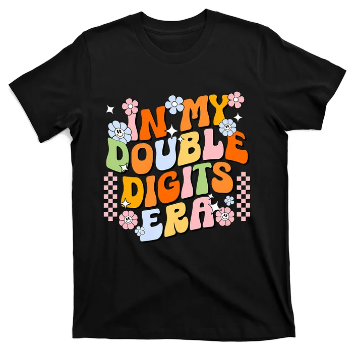 In My Double Digits Era Retro 10 Year Old 10th Birthday Girl T-Shirt