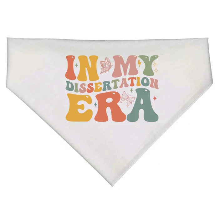 In My Dissertation Era School College Graduate Program Gift USA-Made Doggie Bandana