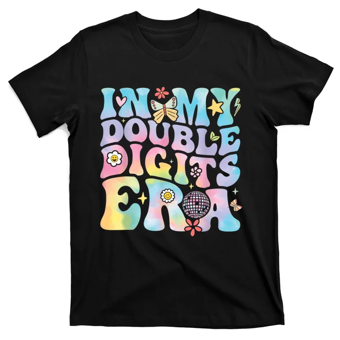 In My Double Digits Era Retro 10 Year Old 10th Birthday Girl T-Shirt