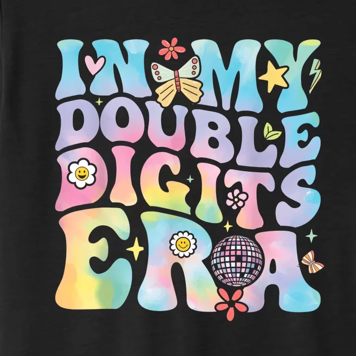 In My Double Digits Era Retro 10 Year Old 10th Birthday Girl ChromaSoft Performance T-Shirt