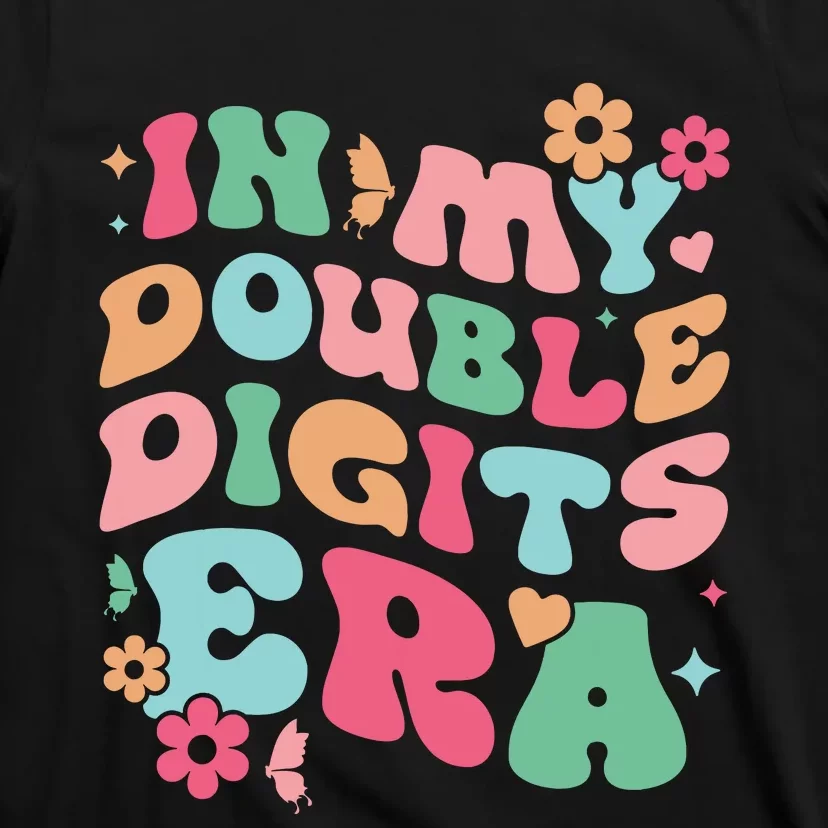 In My Double Digits Era Retro 10 Year Old Girl 10th Birthday T-Shirt