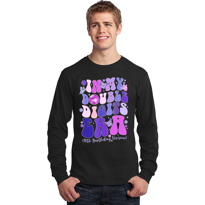 In My Double Digits Era Girls 10th Birthday Long Sleeve Shirt