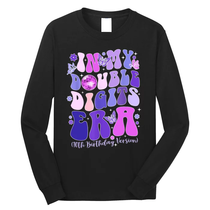 In My Double Digits Era Girls 10th Birthday Long Sleeve Shirt