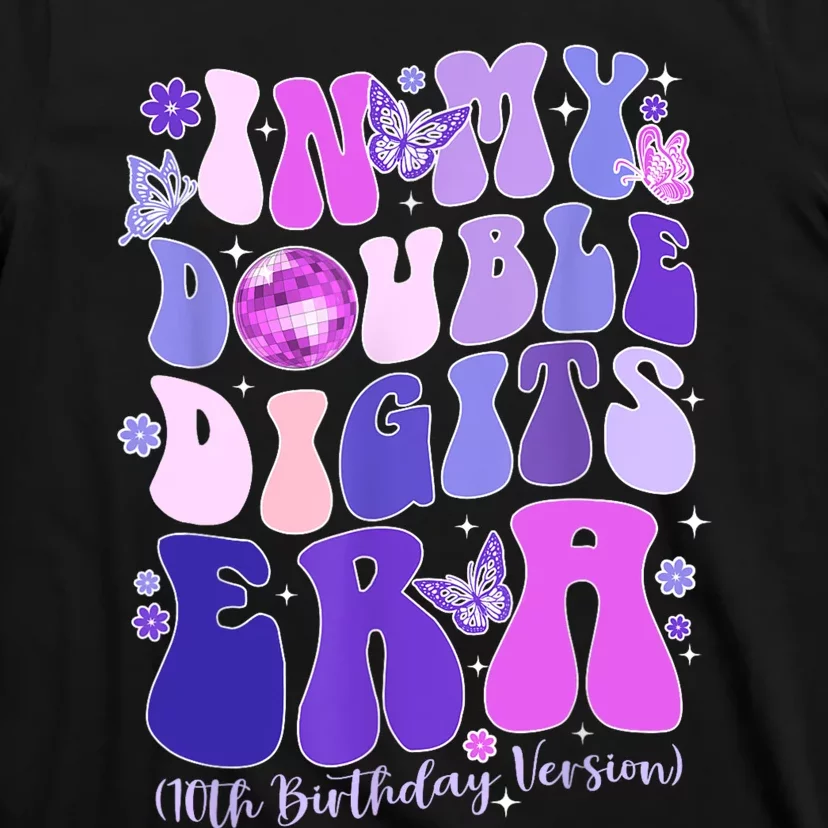 In My Double Digits Era Girls 10th Birthday T-Shirt