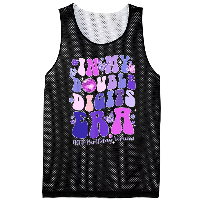 In My Double Digits Era Girls 10th Birthday Mesh Reversible Basketball Jersey Tank