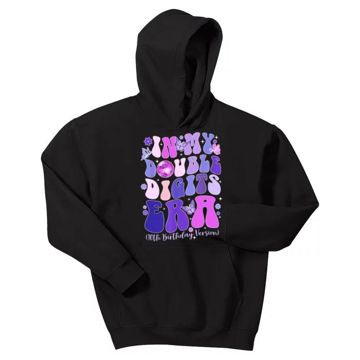 In My Double Digits Era Girls 10th Birthday Kids Hoodie