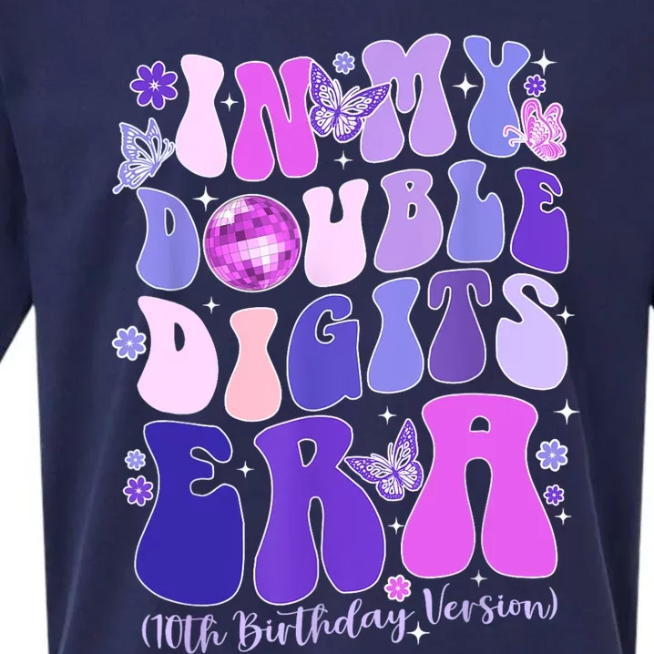 In My Double Digits Era Girls 10th Birthday Sueded Cloud Jersey T-Shirt