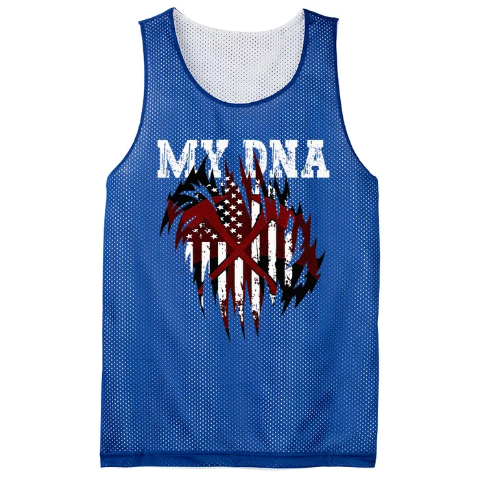 In MY DNA Unique Ripped Mesh Reversible Basketball Jersey Tank