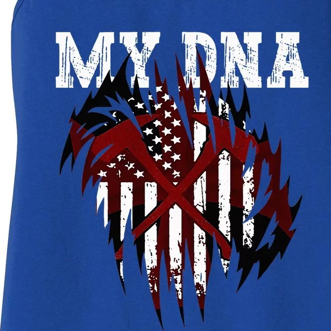 In MY DNA Unique Ripped Women's Racerback Tank