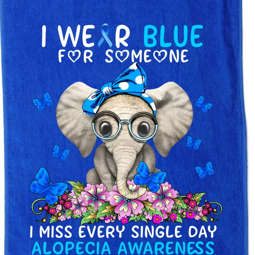 I Miss Every Single Day Alopecia Awareness Cute Gift Platinum Collection Golf Towel