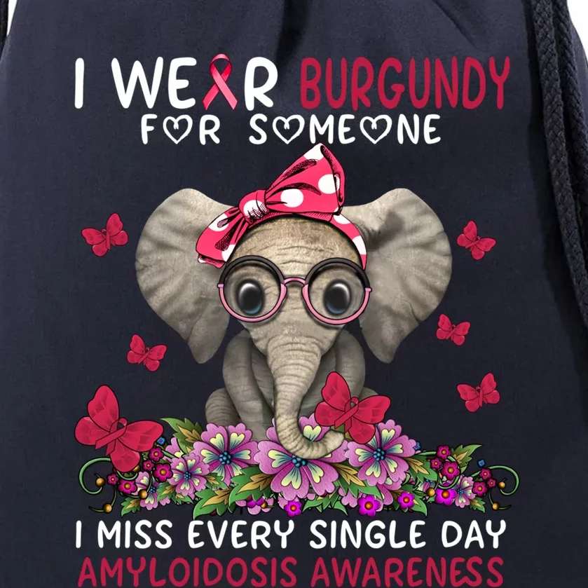 I Miss Every Single Day Amyloidosis Awareness Gift Drawstring Bag