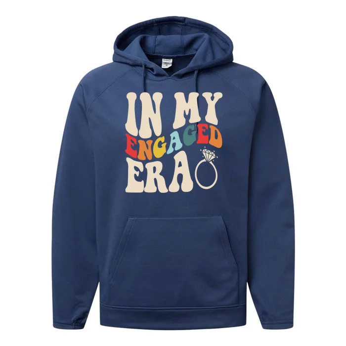 In My Engaged Era Cute Proposal Gift Performance Fleece Hoodie