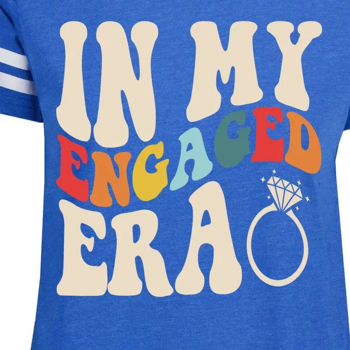 In My Engaged Era Cute Proposal Gift Enza Ladies Jersey Football T-Shirt