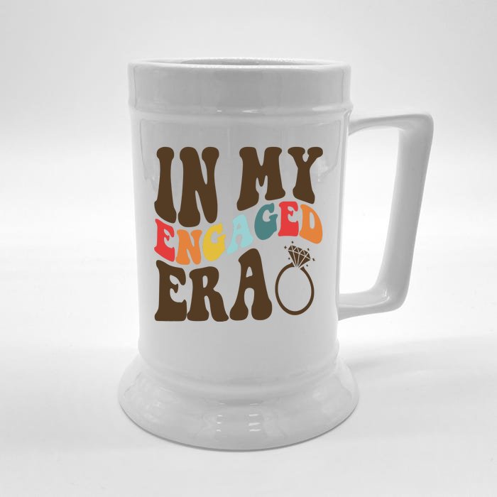 In My Engaged Era Cute Proposal Gift Front & Back Beer Stein