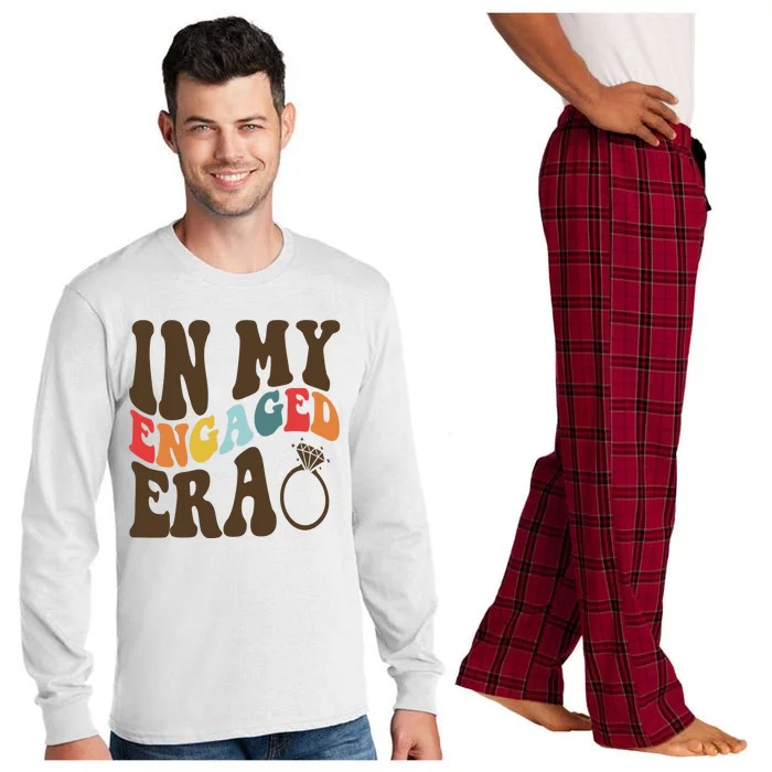 In My Engaged Era Cute Proposal Gift Long Sleeve Pajama Set