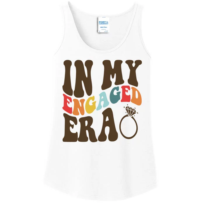 In My Engaged Era Cute Proposal Gift Ladies Essential Tank