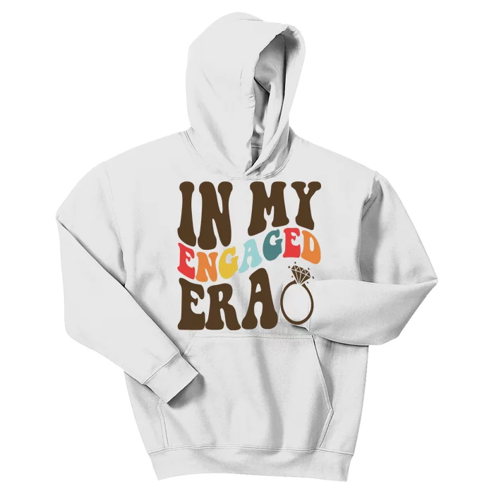 In My Engaged Era Cute Proposal Gift Kids Hoodie