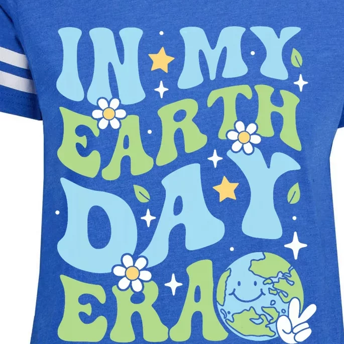 In My Earth Day Era Environmentalist Earth Day Enza Ladies Jersey Football T-Shirt