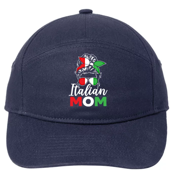 Italian Mom Europe Country Travel Italy Mothers Day Gift 7-Panel Snapback Hat