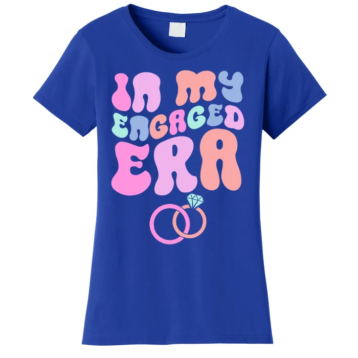 In My Engaged Era Engaged Af Bridal Shower Party Fiance Gift Women's T-Shirt