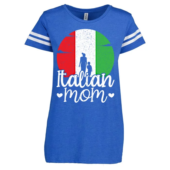 Italian Mom Europe Country Travel Italy Mothers Day Cool Gift Enza Ladies Jersey Football T-Shirt