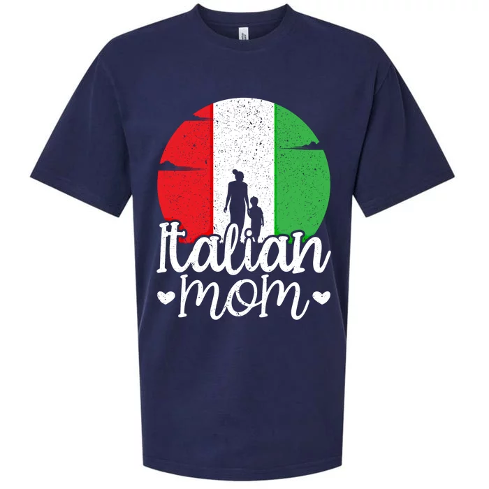 Italian Mom Europe Country Travel Italy Mothers Day Cool Gift Sueded Cloud Jersey T-Shirt