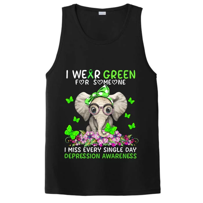 I Miss Every Single Day Depression Awareness Cool Gift Performance Tank