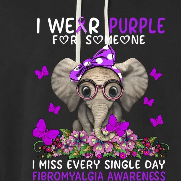 I Miss Every Single Day Fibromyalgia Awareness Gift Garment-Dyed Fleece Hoodie